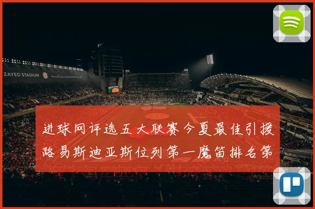 进球网评选五大联赛今夏最佳引援路易斯迪亚斯位列第一魔笛排名第四