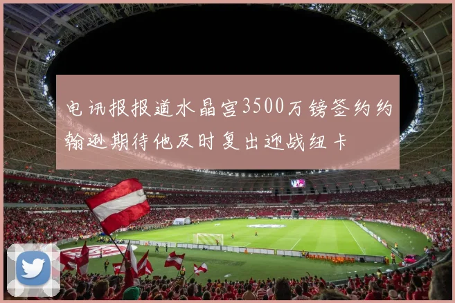 电讯报报道水晶宫3500万镑签约约翰逊期待他及时复出迎战纽卡